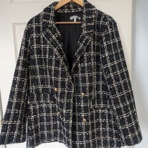 Oversized Tweed Blazer